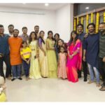 Ramya Pandian Instagram - Diwali celebration with family ❤ #diwali #diwaliparty #familytime Love the outfit from @radheyscouture ....thank you🙏🏻 #ramyapandian