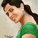 Ramya Pandian Instagram – Thanks for your time 
Thanks for your love ❤
🙏🏻🙏🏻🙏🏻
Lovely art work 🙏🏻🤗❤