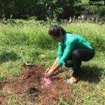 Ramya Pandian Instagram - Happy to be associated with Rotary club in planting 50 saplings at Tambaram tuberculosis hospital .. the one I planted is chemmaram🌱 #goodstartoftheday #happysunday