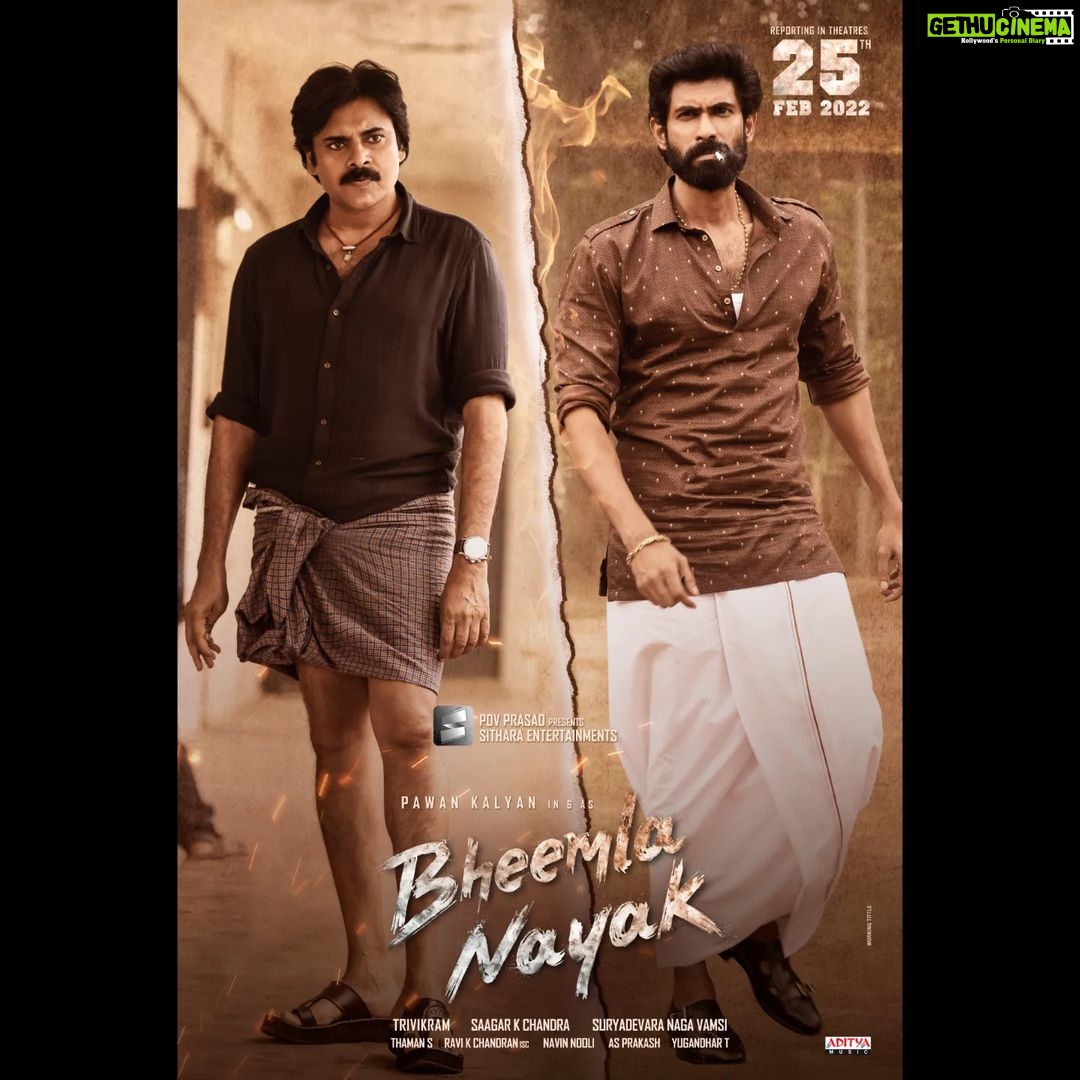 Rana Daggubati Instagram - Trailer coming up!! 🔥🔥#BheemlaNayakOnFeb25th