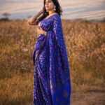 Rashmi Gautam Instagram – Saree from @anvitha_collections 
P.c @sandeepgudalaphotography 📸