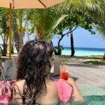 Reba Monica John Instagram - White sands treasuring beautiful seashells, stunning turquoise blue waters, the yummiest cocktails ever! Just three of the many reasons to fall in love with @parkhyattmaldiveshadahaa 💕 @pickyourtrail.in #beachbaby #maldives #hadahaaisland #breathtakingviews #cantgetenough #takemeback #unwraptheworld #whatawonderfulworld Park Hyatt Maldives Hadahaa