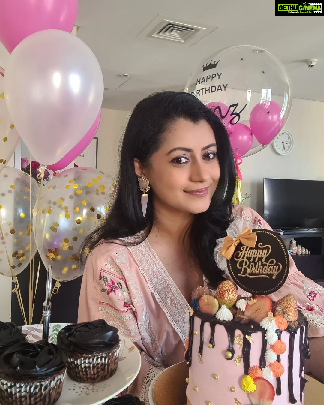 Reenu Mathews Instagram - Its my Birthday🎂Thank you so much everyone for the wishes & love . Am really grateful for having an amazing Birthday eventhough i was working. Thank you Thayyiba @thayyibscape for making the yummiest Tender coconut cake & those chocolate truffles. We loved it... Am just gonna relax & enjoy the rest of the day. Was too tired after the flight to choose just one pic😄 So posted a few.😉 . . #birthdaygirl #birthdaycelebration #yummycakes #reenumathews #gratefulheart #blessed