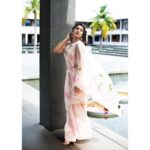 Regina Cassandra Instagram - 🐚 Saree - @Picchika Earrings - @RisnJewels Makeup - @MakeupByWanShazia Hair - @AshwiniHairAndMakeup Photography - @LakshmiiJagan Styled by @DesignByBlueprint & @Blueprint_By_Navya_Divya
