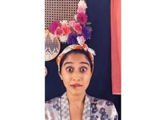 Regina Cassandra Instagram - Episode 5 of #thenotsolateshowwithrc was all about acknowledging privilege and how to not take it for granted. @prakatwork was the cutest, most animated guest on the show till date. 😁Thank you♥️ Go check out our all natural “if you’re caught in the woods and chance upon a hot boy then what to do “ make up. 😉😂 Styled by @designbyblueprint Set design @rowdyrani My what to say what not to say person- @notsysha thank you! 🥰 📱📷 @prachuprashanth