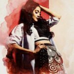 Regina Cassandra Instagram - ♥️🖤♥️ Shirt - @Blueprint_By_Navya_Divya Skirt - @ParamSahibClothing Beauty - Ganesh Hair - @Hairologyby_Chinna Photography-@SushmithaTadakamadla Styling - @DivyaNiranjan_