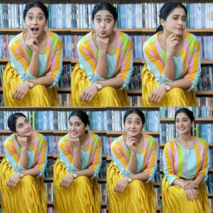 Regina Cassandra Instagram - Because Words aren’t enough!! 😋😁😆☺️🤫 Outfit - @GuapaResortWear at @MaalGaadi
Shoes - @MaisonValentino
Photography - @MahazPhotography
Styling - @StyleByDivya
#summerishere #maangatime #summercolours #mangomilkshakeplease
