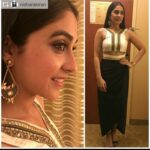 Regina Cassandra Instagram - Repost from @nisharakiran @TopRankRepost #TopRankRepost @reginaacassandraa looks fabulous in the tulip drapes by @poshpride and crop top by @godha_tejaswini. Earrings by @suhanipittie. #stylistdiaries#stylebynisharakiran#reginacasandra#nisharakiran#croptop#tulipdrapes#suhanipittie#California#stylefiles#loveforfashion#Sacramento#celebritystylist.