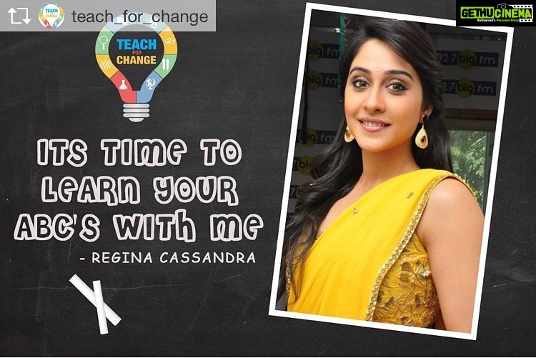 Regina Cassandra Instagram - Lookin forward to this one..☺️ Repost from @teach_for_change @TopRankRepost #TopRankRepost This Saturday we have on board the gorgeous Regina Cassandra teaching the TFC kids. Stay tuned to Teach for Change for more updates on the fun lessons. #Regina #TeachforChange #LearningABC #FunwithEd #educatedontdiscriminate #funtime #EducationforAll