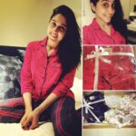 Regina Cassandra Instagram - Crushing over @oh.fish my first personalised night suit, shirt dress flip flops and alllll... Who doesn't love gettin gifts, especially when it's from a childhood friend who has started her own line of night wear! So so proud of u @kukshi ☺️