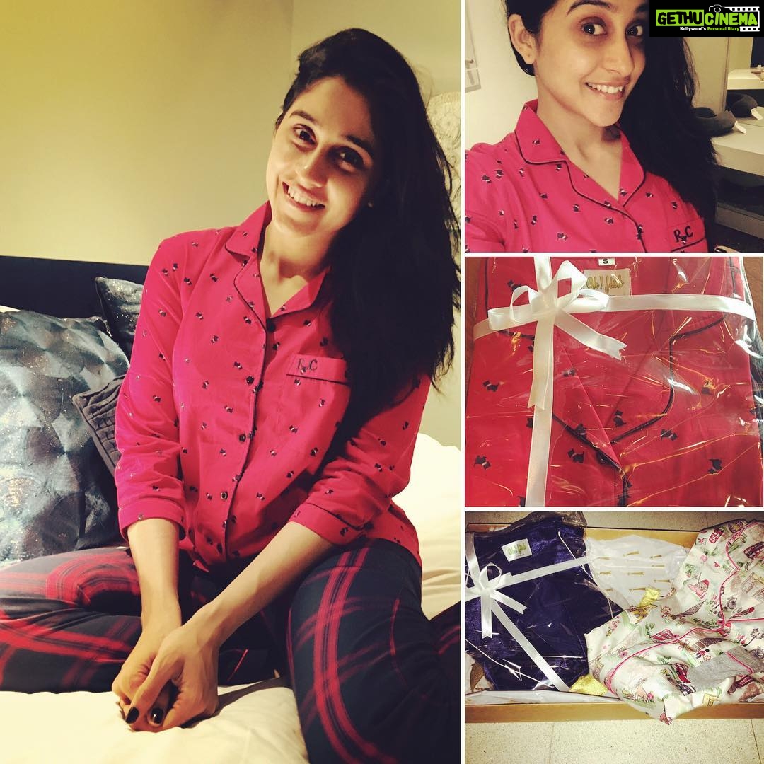 Regina Cassandra Instagram - Crushing over @oh.fish my first personalised night suit, shirt dress flip flops and alllll... Who doesn't love gettin gifts, especially when it's from a childhood friend who has started her own line of night wear! So so proud of u @kukshi ☺️