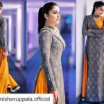 Regina Cassandra Instagram - 😘 thankyouuuu anishaaaa!! And i must say, so proud of u!! #Repost @anishavuppala.official with @repostapp ・・・ Another shot of the ever so chic actress Regina Cassandra in our one-sided Ikat wrap and mustard maxi for a promotion in hyderabad. We love how stylish and flawless she looks here! #reginacassandra #celebstyle #indianfashion #bollywoodfashion #indowestern #fusion #trendy #unconventional #anishavuppalaofficial #hyderabad #fashion #designer #beauty #style #instafashion Styled by @indpat Make up by bobby Anna Hair @chinna_marella Pictures taken by @stargaze_studios @prudhview @kvsquare Outfit available at @talashahyderabad
