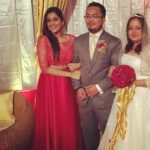 Regina Cassandra Instagram – The best man she could ever ask for. They complete each other. #oppositesattract #tribalwedding #Dantashwedding #redandgold