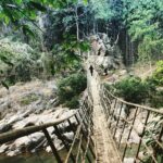 Regina Cassandra Instagram - Somewhere in the middle of nowhere! #bliss #onewithnature #walkthatbridge #pelgamfalls #meghalaya ❤️