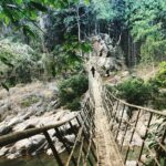 Regina Cassandra Instagram – Somewhere in the middle of nowhere! #bliss #onewithnature #walkthatbridge #pelgamfalls #meghalaya ❤️