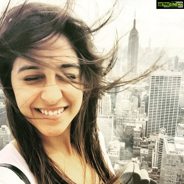 Regina Cassandra Instagram - #topoftherock 😊 #nyc Rockefeller centre. Gone with the wind! 💁🏻
