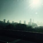 Regina Cassandra Instagram - #Newyorkcityskyline 🌆 it's a foggy mornin! 😊 Brooklyn Heights Promenade, Old Fulton Landing, Brooklyn Bridge Park