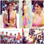 Regina Cassandra Instagram - Attended an event, in an outfit by Singhanias styled by the pretty lil @indpat . The event was hosted by passionate foundation who have started a program called teach for change. 2hrs of ur time on saturdays. Thts all they need. More info on their website www.teachforchange.in #teachforchange #passionatefoundation #perfectlysouthindian #imsuchamallipoo 😋 onedaymaami 😝#simplysouth #silksari #hyderabad #pledgetoteach