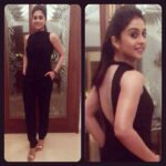 Regina Cassandra Instagram - #ootd black jumpsuit by @studiore #Zara shoes #house of chic earrings and a Lil madness from @pchigurupati 😋 thanks a ton!!!