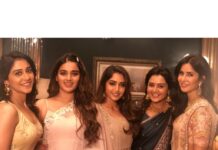 Regina Cassandra Instagram - Would you rather caption this? 😉 @katrinakaif @manju.warrier @reba_john @nidhhiagerwal @kalyanjewellers_official @artistmanagement_ind