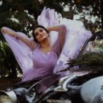 Remya Nambeesan Instagram - Lavender love ✨ Styling n designs @divyaaunnikrishnan Concept n photography @kunjippaaru MU n H @jo_makeup_artist costumes @anohbyanooparavindh Location @oldlighthousebristow Old Lighthouse Bristow Hotel