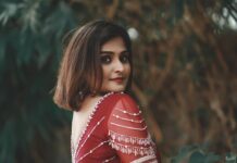 Remya Nambeesan Instagram - Wearing @studiovirupa Beautiful blouse @thehanger.boutique MUAH @jo_makeup_artist Styling @divyaaunnikrishnan 📷 @pranavraaaj