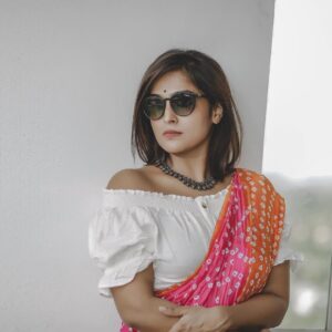 Remya Nambeesan Instagram - #me #celebration #life ❤️!! @pranavraaaj photography 💃🏿!! wearing @mohammed_shabna 🥻