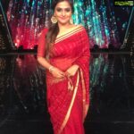 Remya Nambeesan Instagram - Saree❤️😁💃🏿 #instagram #insta @suntv #sunsinger