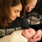 Richa Gangopadhyay Instagram - Our little peanut is growing up so fast...almost 2 months old! Keeping us on our toes but also starting to let mom and dad get longer shifts of sleep 😁🍼😴. We love you so much, Luca! #babyboy #2monthsold #timeflies #parenthood #boymom #momlife #dadlife #sleepinglikeababy #biracialbabies #indianamericankids #love #blessed