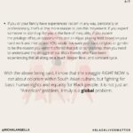 Richa Gangopadhyay Instagram - ⁣ In the past couple weeks, the #BlackLivesMatter movement has opened our eyes to an incredible amount of resources that we can all use to help us support the Black community. While we are slowly starting to make progress, we still have a lot of work to do. ⁣ ⁣ As a privileged person of color living in America, it would be completely unfair to compare any of my experiences to those of the Black community, who have suffered centuries of oppression in innumerable ways. Our Black brothers and sisters are still deprived of basic human rights in 2020; they are continually shoved in unconscionable ways to be treated as inferiors. I cannot even begin to understand the fear and terror of waking up every day as a Black person in the very country that claims to be the “Land of the Free”. ⁣ ⁣ As an NRI and member of the South Asian community living in America, I feel a strong sense of duty to spread awareness, beginning with my own community. I would like to make it part of my mission to help educate our friends and families on Black history, and to unlearn long-standing anti-Black sentiment. Such sentiment has been a result of the unspoken racism within our own culture due to colorism and caste. We must also acknowledge that our immigration to the United States was possible because of the outcomes that came from the efforts of the civil rights movement. The Immigration & Nationality Act of 1965 paved the way for South Asians to embark on achieving the "American Dream" that some of us take for granted today. Today, I am proud to use my platform to be an active part of the collective South Asian community’s support to fight the racial injustice that Black Americans are facing.⁣ ⁣ 👉Please SWIPE for my two cents on how you can bring change within your own community.⁣ ⁣ Continue sharing educational resources, donating, supporting our local Black communities, turning OFF your implicit racial biases and using this time for introspective reflection on how you can be more inclusive. ⁣ ⁣ Special thanks to my childhood friend and South Asian community member, @HK_Brains for engaging me in deeper discussion regarding this topic and helping me articulate my thoughts!