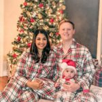 Richa Gangopadhyay Instagram - Merry Christmas from our little family to yours! 🎄 Luca had a pretty darn good first Christmas (and got alllll the presents!) 🎅🏻 Wishing you all a joyous holiday season and happy 2022! ✨ #merrychristmas #christmaspajamas #christmasjammies #familytime #alliwantforchristmasisyou #happyholidays #lovemyfamily Portland, Oregon