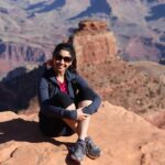 Richa Gangopadhyay Instagram - If we are not a little bit uncomfortable every day, we are not growing. Life begins at the end of your comfort zone. ✨🧗🏻‍♀️⁣ ⁣ ⁣ #hikemore #worryless #throwback Grand Canyon National Park