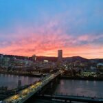Richa Gangopadhyay Instagram - Missing the breathtaking, 22nd floor sunset views from our old place that overlooked our beautiful downtown Portland. At this point, missing stepping outside the house to see ANY sunset view 😭. ⁣ ⁣ Also this picture is why I choose #GooglePixel over #Iphone anyday! ⁣ ⁣ ⁣ #quarantinelife #stayhomestaysafe #Portland #Oregon #sunset #nofilter