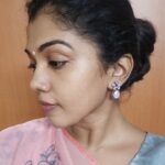 Riythvika Instagram – Elegant earrings from @silversashjewels ♥️♥️