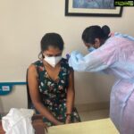 Riythvika Instagram – #vaccinationdone✔️ 
Please get vaccinated #staysafe