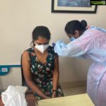 Riythvika Instagram - #vaccinationdone✔️ Please get vaccinated #staysafe