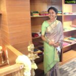 Riythvika Instagram – Grand opening @kanakambaram_silks #Sareelove #kanakambaramsilks