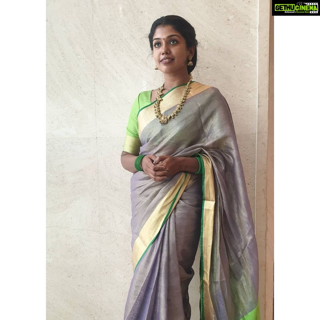 Riythvika Instagram - Saree love 💚 #weddingseason