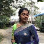 Riythvika Instagram - Sareelove 💙💚