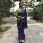 Riythvika Instagram – Saree @ezhil_the_saree_shop 
#sareelove 💙💚