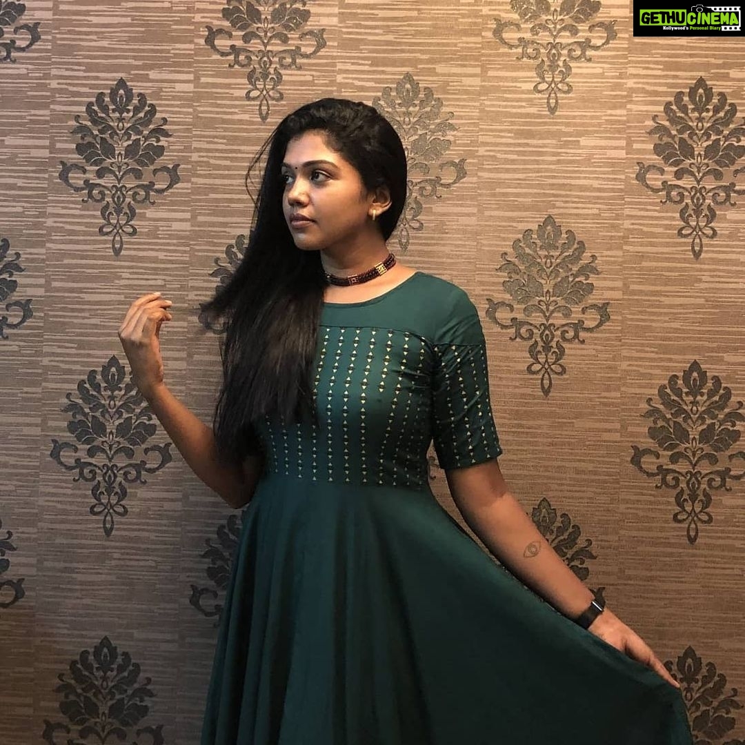 Riythvika Instagram - 💚💚💚 👗 @magizham_boutique