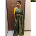 Riythvika Instagram – #Sareelove, family wedding
PC: Appa♥️ 
Saree: Amma 
Blouse: @yashtikaaneedleworks 
Makeup & hair : myself😉