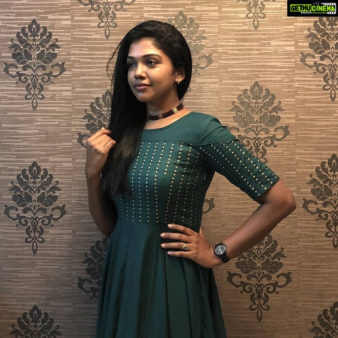Riythvika Instagram - 💚💚💚 👗 @magizham_boutique