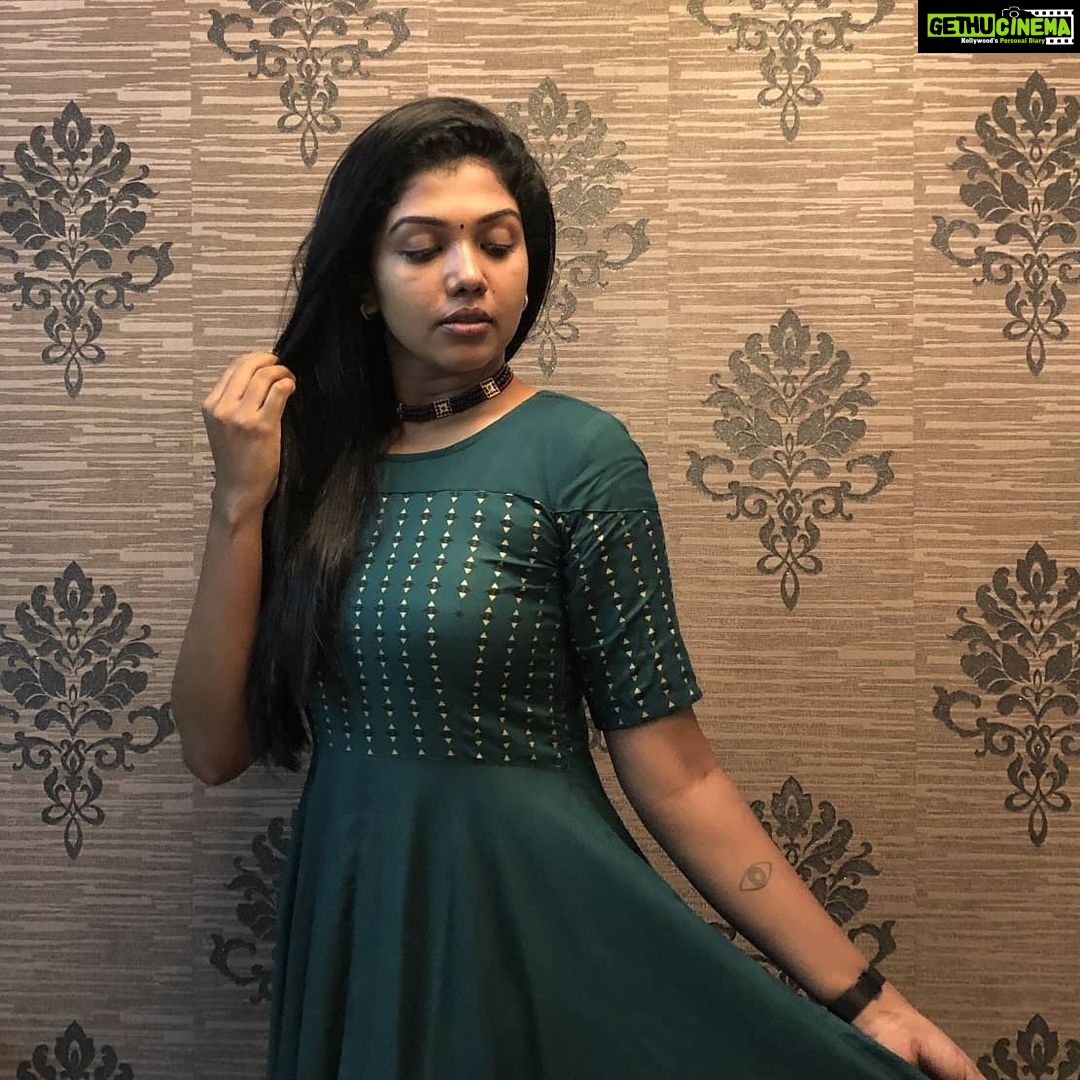 Riythvika Instagram - 💚💚💚 👗 @magizham_boutique