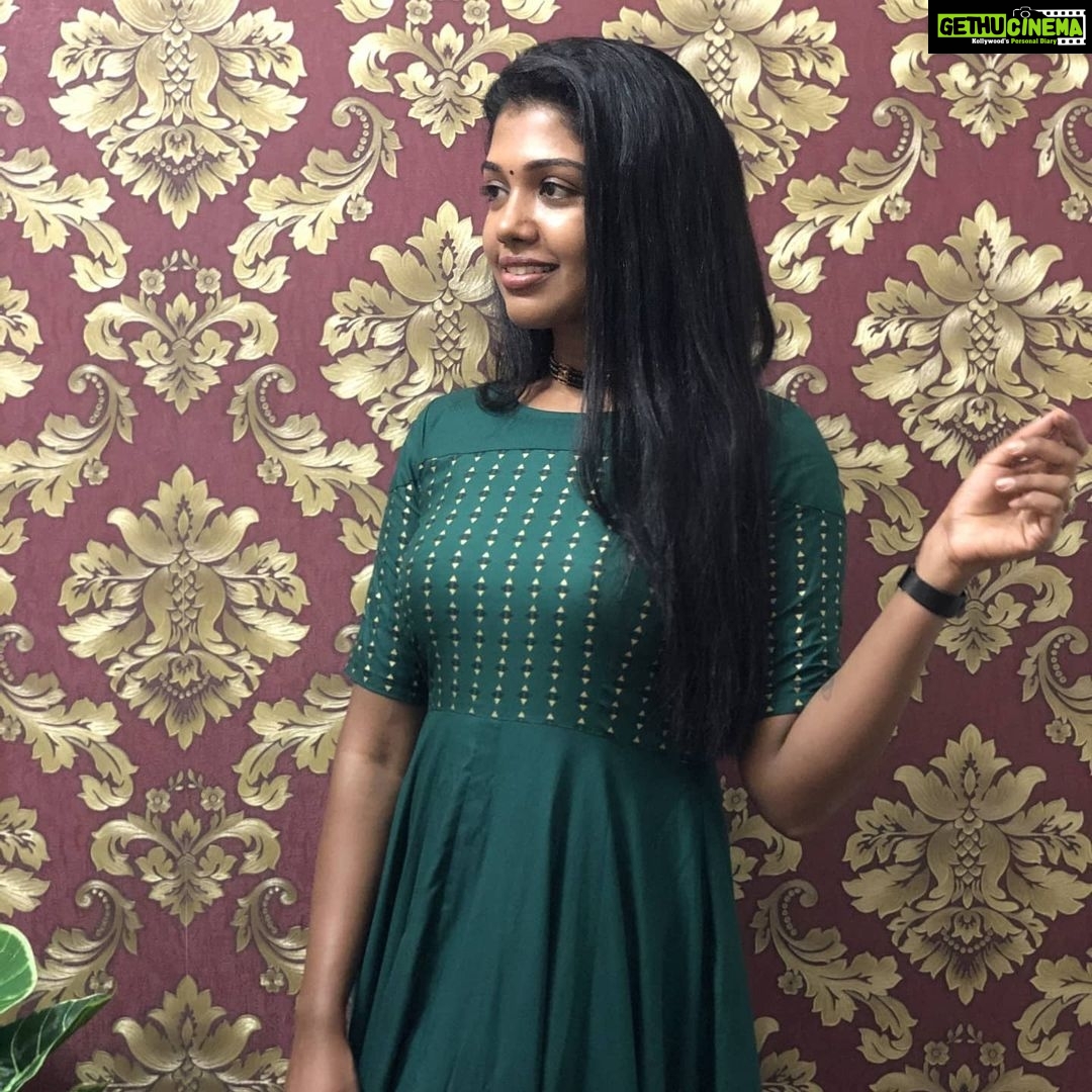 Riythvika Instagram - 💚💚💚 👗 @magizham_boutique