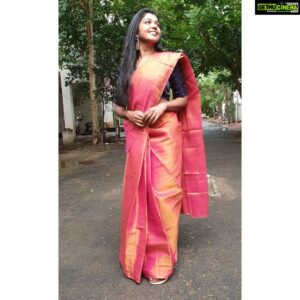 Riythvika Instagram - Saree @cloudiee_collections 
Jewels @adorebypriyanka
