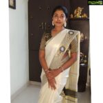 Riythvika Instagram – Thank you for this beautiful onam Saree @kerala_bygone_fashion