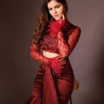Rubina Dilaik Instagram - Is This the month of #love soaked in #red ?? . . . 📸 : @prashantsamtani Styling: @ashnaamakhijani @styledbyashna Outfit: @aakanshasinghalofficial Earring : @delicatofficial Hair : @hairbyshardajadhav Assisted by : @jiggs_zala