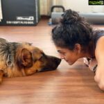 Rukmini Vijayakumar Instagram - True love ❤️ #puppy #gsd #germanshepherd #mybabydog #kong #whenhesgoodhesveryverygood #truelove
