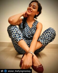 Rupa Manjari Instagram - #Repost @stoker_theflyingmonkey (@get_repost)
・・・
#Happy jump suit for the happiest person I have known @therupamanjari ! 
It was a made to order jumpsuit in #classic blue , #polka print , #jaipurcottonfabric #sleeveless for the happy go lucky girl !

Another one from my fav Happy Yogini jumpsuit series by @stoker_theflyingmonkey 😇😇😃😃

#happyjumpsuit #cotton #blue #bluejumpsuitseries #blockprinting #handprints #sustainablefashion #pure #jumpsuit #indian #indianfashion #desi #ubercool #fashion #modern #stylestatement #women #womenoftoday #stoker #stokertheflyingmonkey #carefree #happysouls #womenentrepreneurs #getstokered
